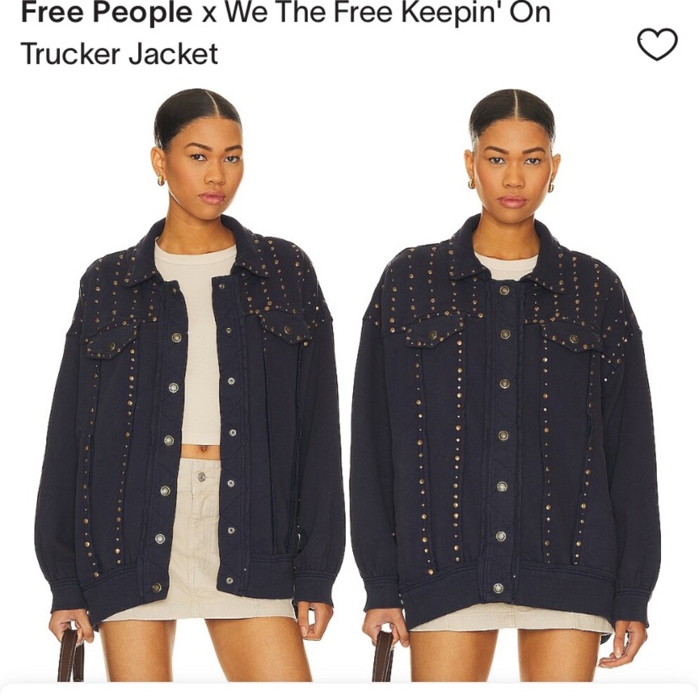 Free People x We The Free Keepin' On Trucker Jacket NWT Rare - Picture 7 of 9